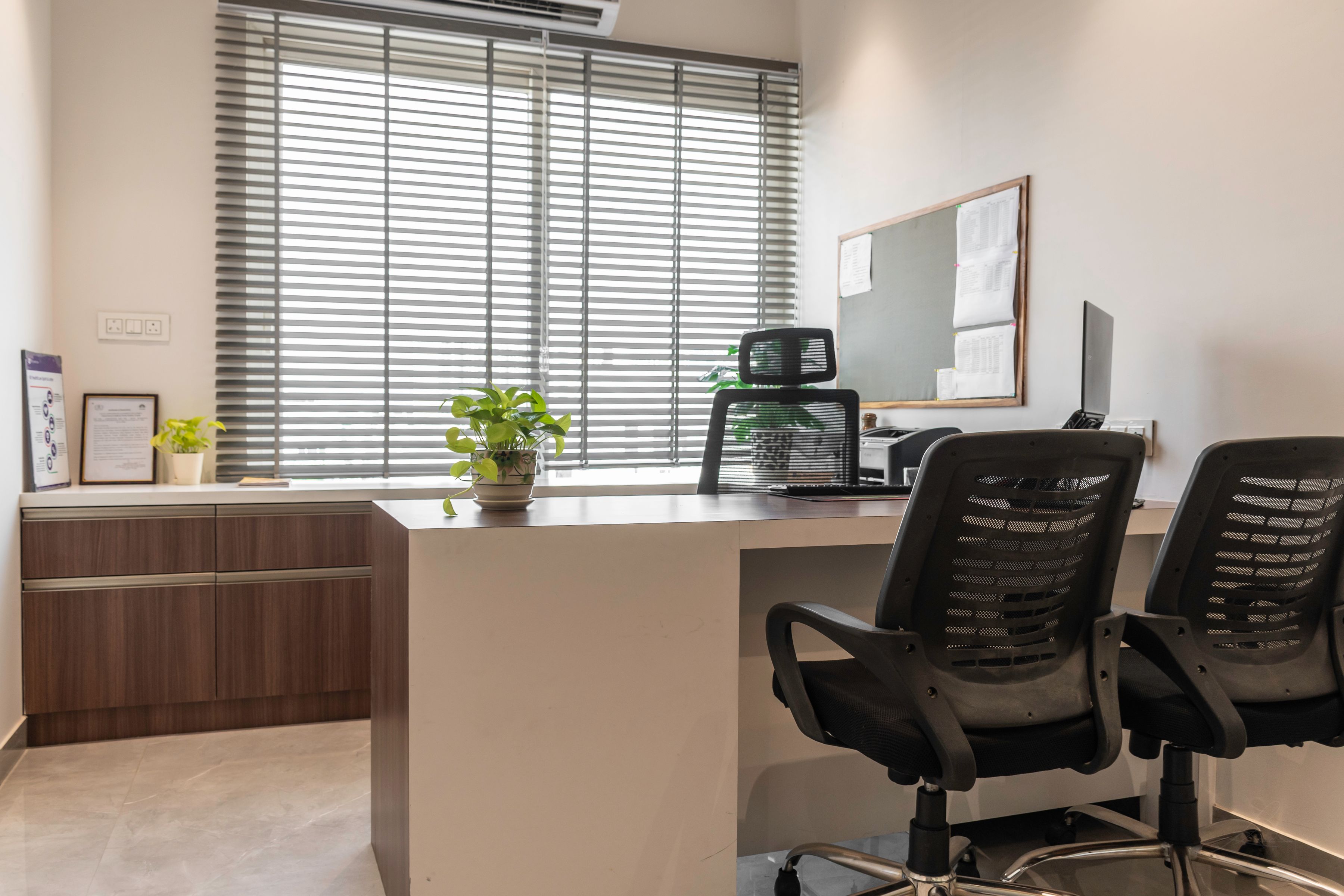 A pristine executive office interior prepared for clients